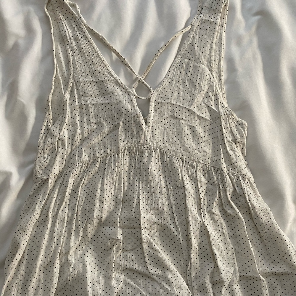 White flowy tank top
